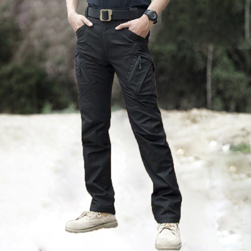 IX9  Tactical Pants Men   Casual Multipleckets Hikling Breathable Cargo Waterproof Joggers Pant Male