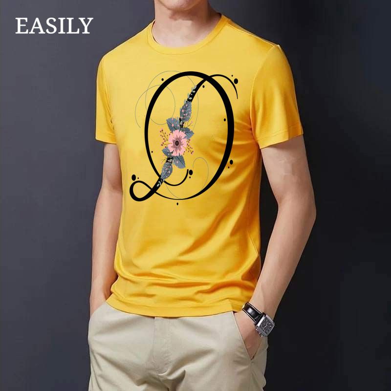 Floral Alphabet Letters "D" T-Shirt