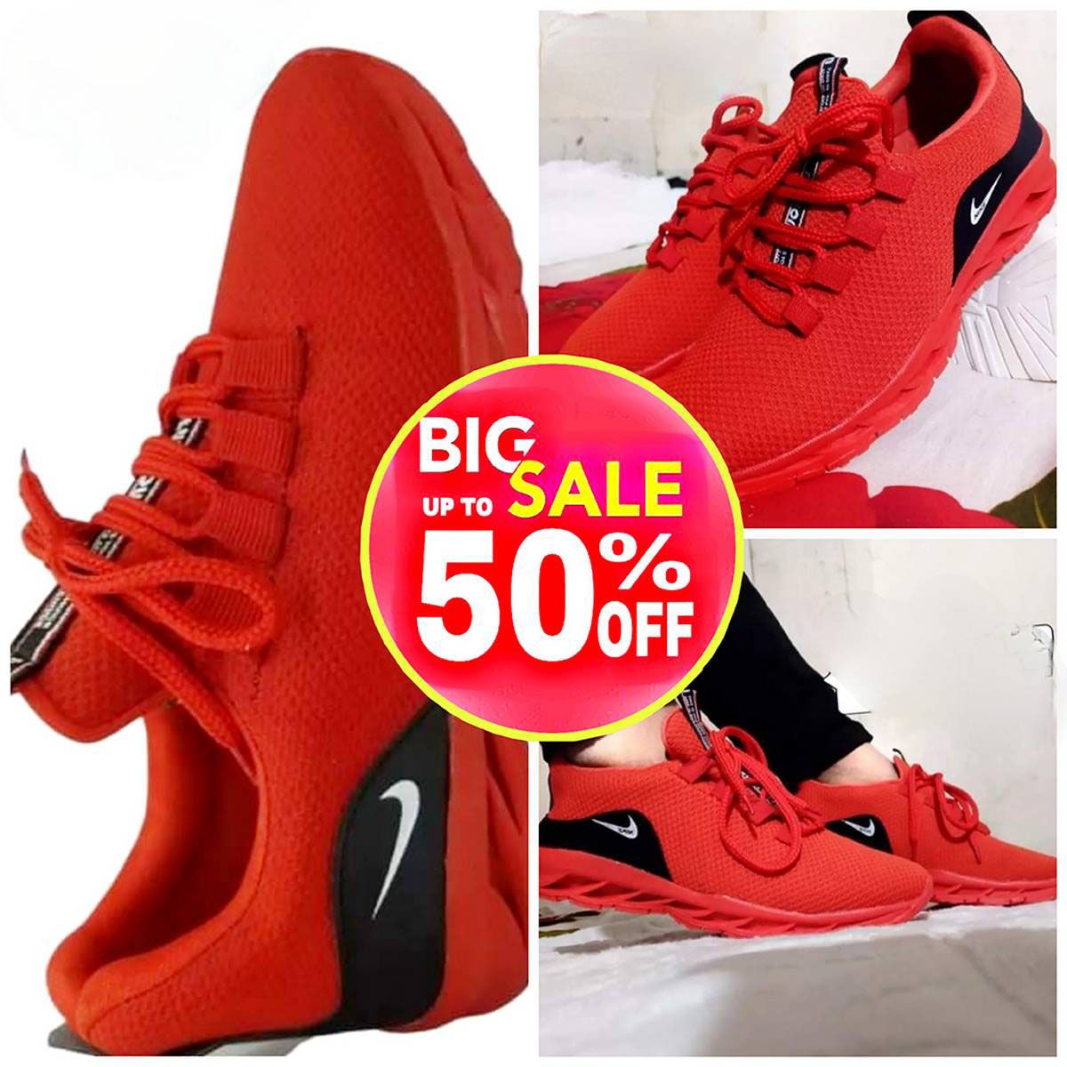 High-Quality Sneakers Men Casual Shoes Men Fashion Sneakers Flyknit Lightweight Slip-on Men