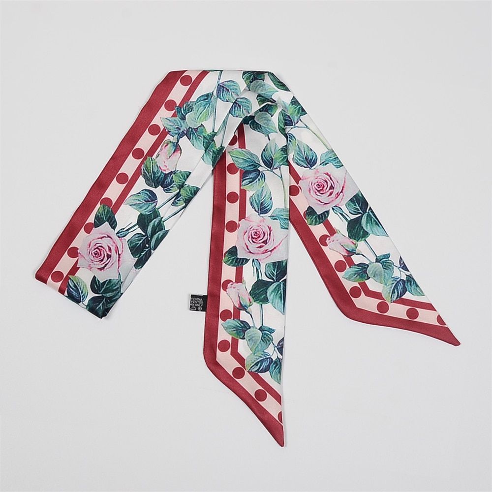Tarot Constellation 100% Twill Silk Scarf Women Brand Scarf Skinny Bag Scarves Design Wrist Towel Foulard Neckerchief Headband