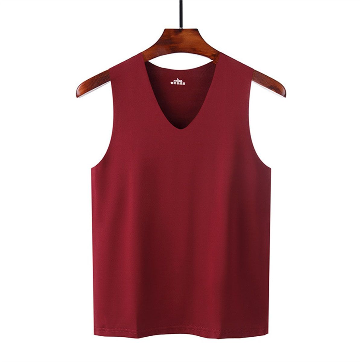 Summer Men's Seamless Tanktap Fitness Breathable Tight V-Neck Vest Casual Bottoming Sleeveless Breathable Gym Vest