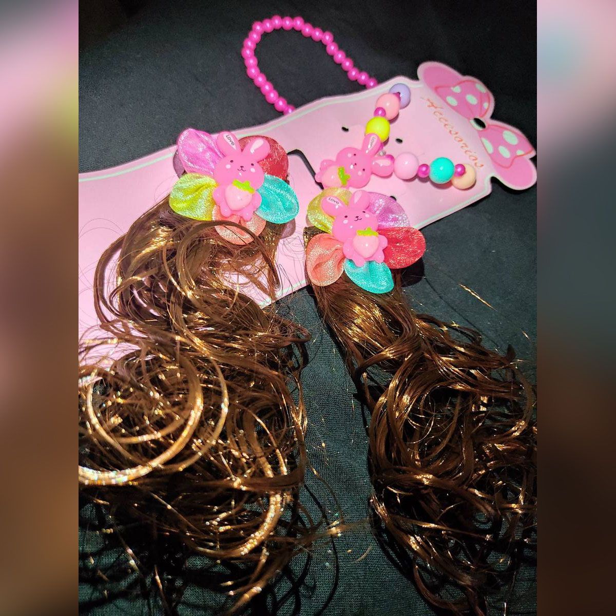 Baby Necklece Set With 2 Hair Clip