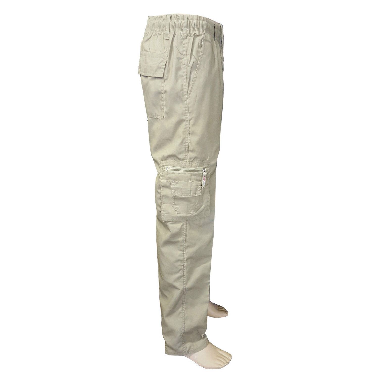Fashion Long Pants Black Grey Beige Heavy duty  Cargo Work Trousers with knee padckets