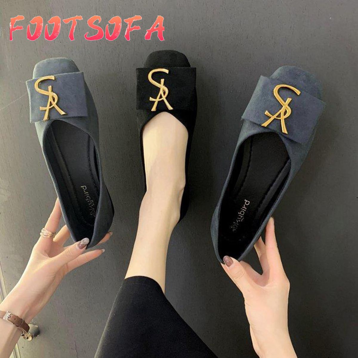 Leather Mules Shoes For Women Vintage Mary Janes Ladies Shoes Korea Mules Women Flat Shoes For Women Mules Sandals 110235