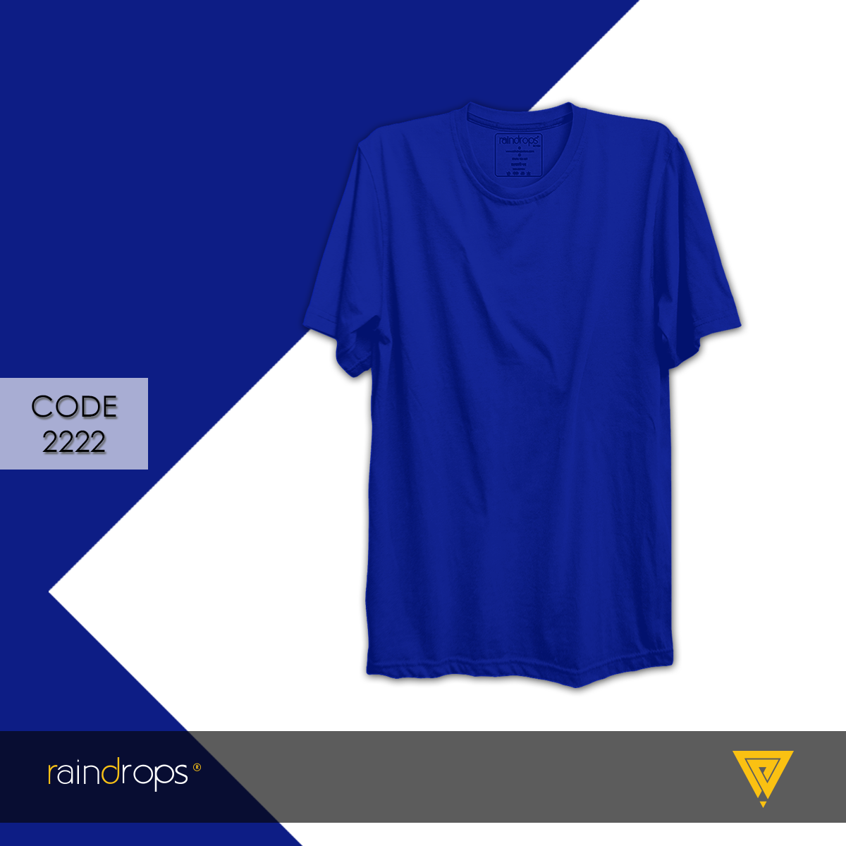 Royal Blue Half Sleeve T-shirts For Men