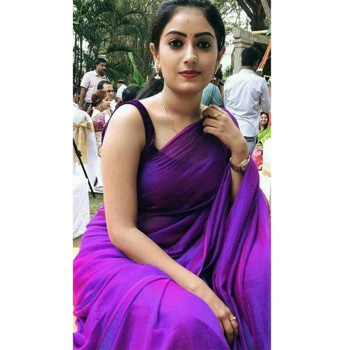 Japani Silk Saree for Women- Purple