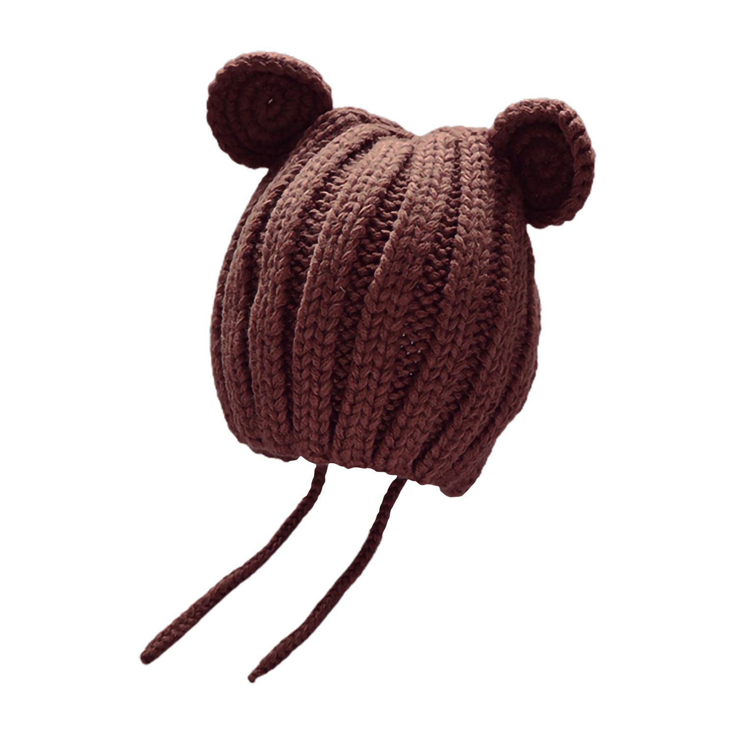 Baby Knitting Hat Breathable Adjusle Cute Infant Knitting Cap