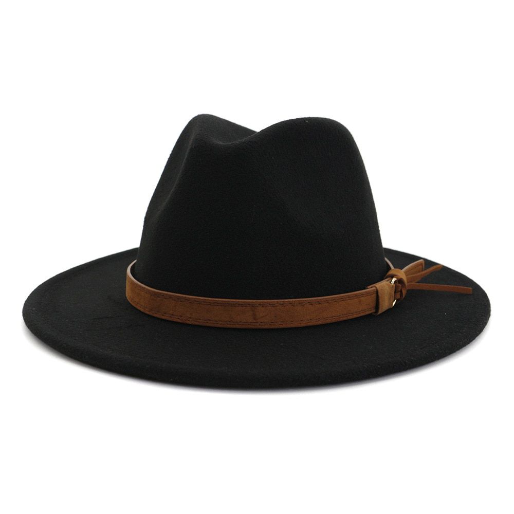 YOYOCORN Export to North Shading hats Lady fashion beach hat UniJazz hat British Belt Vintage Trilby flat brimmed straw cap