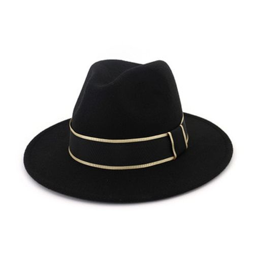 Women Hats Wide Birm Ribbon Band Fedora Hats Winter Black Khaki Formal Vintage Dress Wedding Winter Women Hat SombrDe Mujer