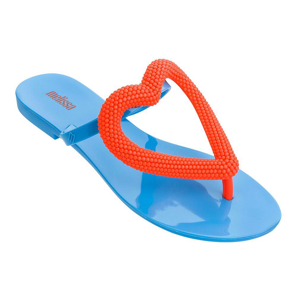 Melissa Big Heart Women Jelly Shoes Flip Flop New Women Flat Slippers Jelly Sandals Melissa Brazilian Female Jelly Shoes