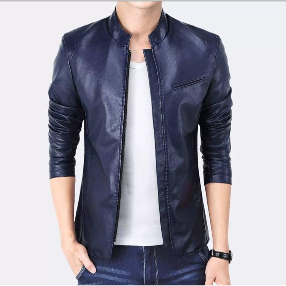 PU Leather Jacket For Men