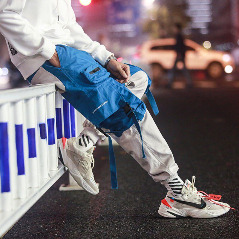 Hop Sweat Pants Embroidery Jnese Style Trousers Sweatpants Streetwear Men Joggers Track Casual Cargo Pants