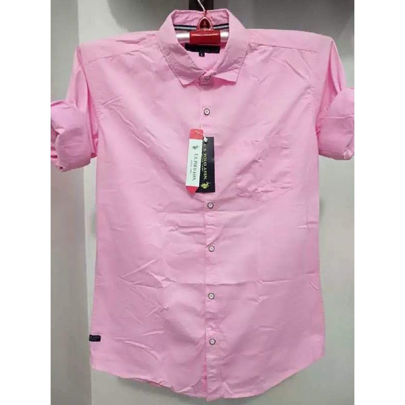 Maroon Long Sleeve Casual Shirt For Men