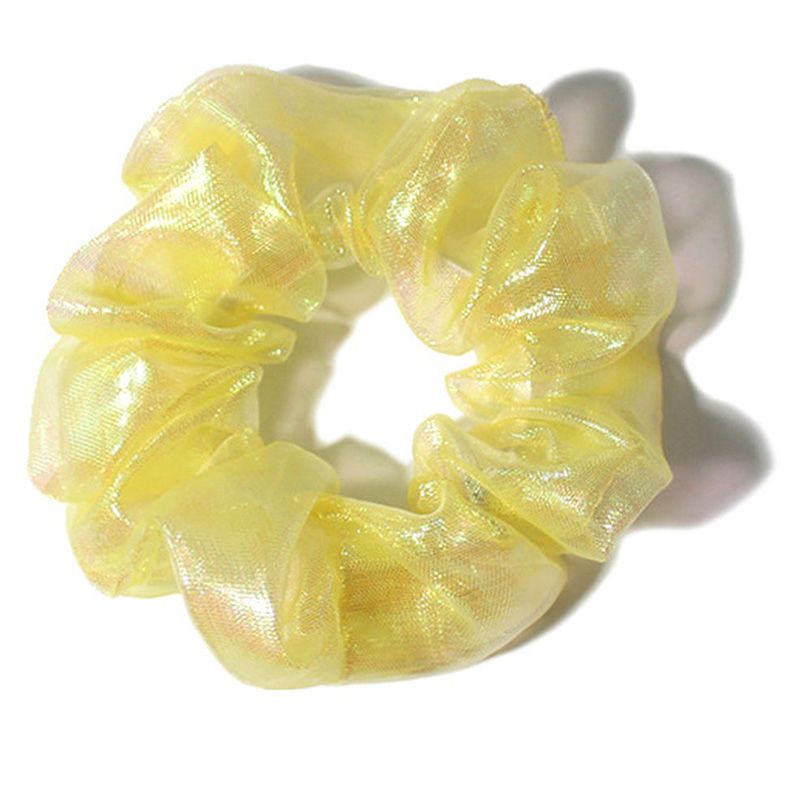 Women Scrunchies Fabric Hair Tie Bright Organza Scrunchy Lot Shiny Scrunchies
