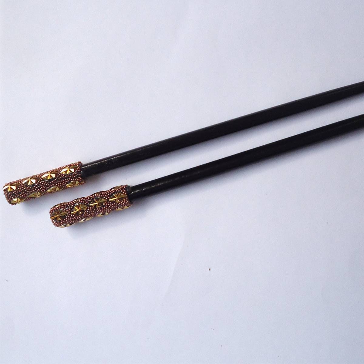 Beautiful Wooden Hair Design stick for women and girls (2pcs)