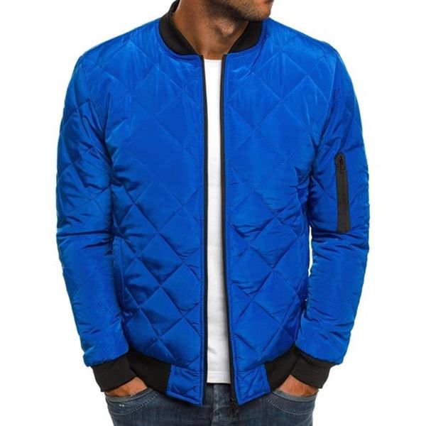 Winter Men's Cotton-padded Jackets Solid Color riding for bmw Jacket Men Rhombus Seam Cotton Man Jackets Coat Overcoat cvgb