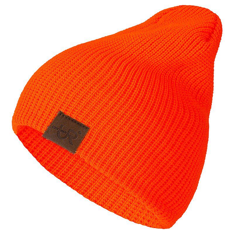 Pcs Beanie Hat PU Label Casual Winter Hats For Men Women Fashion Knitted Solid Hip-hop Beanie Hat Unisex Cap