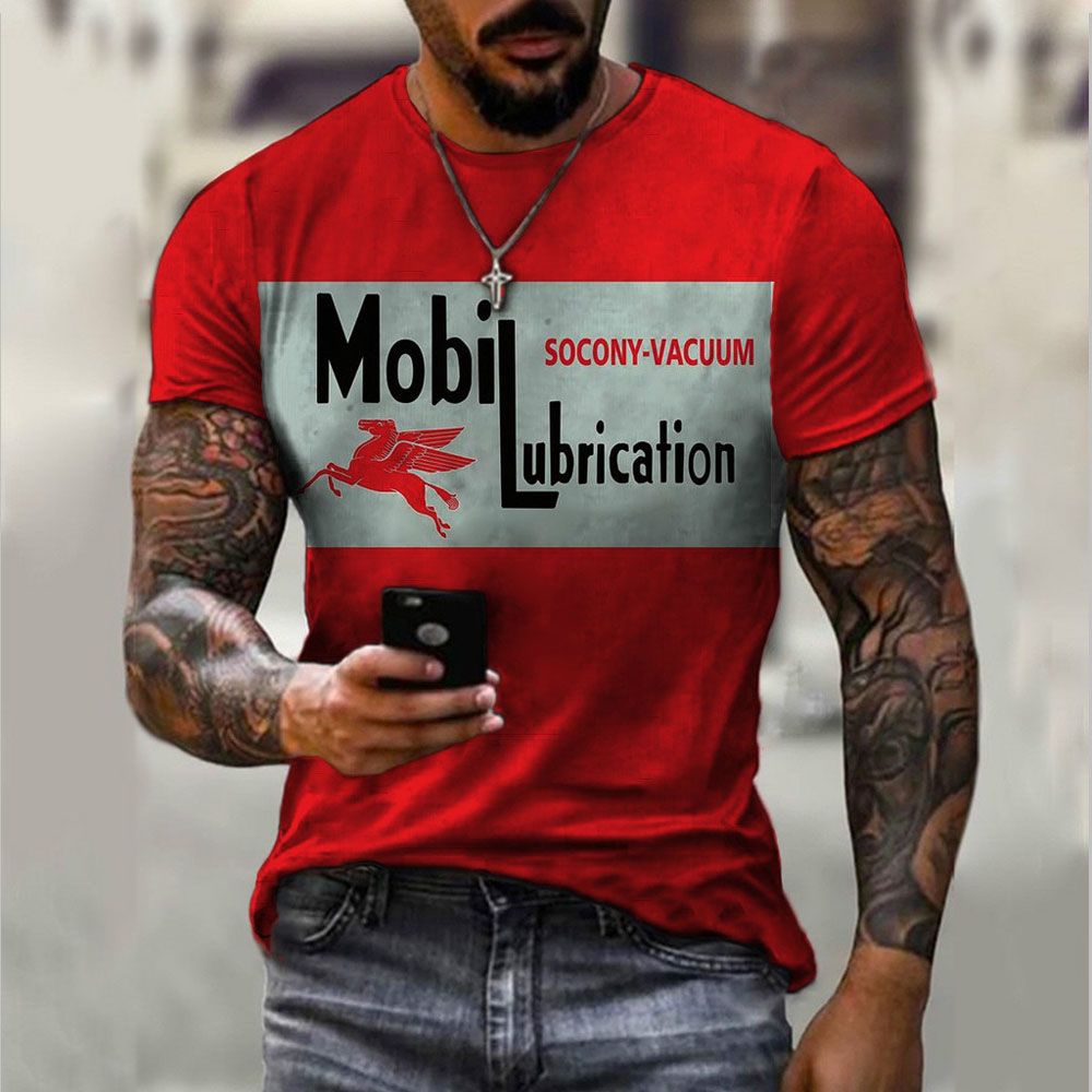 Men's O-neck short-sleeved loose T-shirt casual 3d pattern printing T-shirt design Summer style