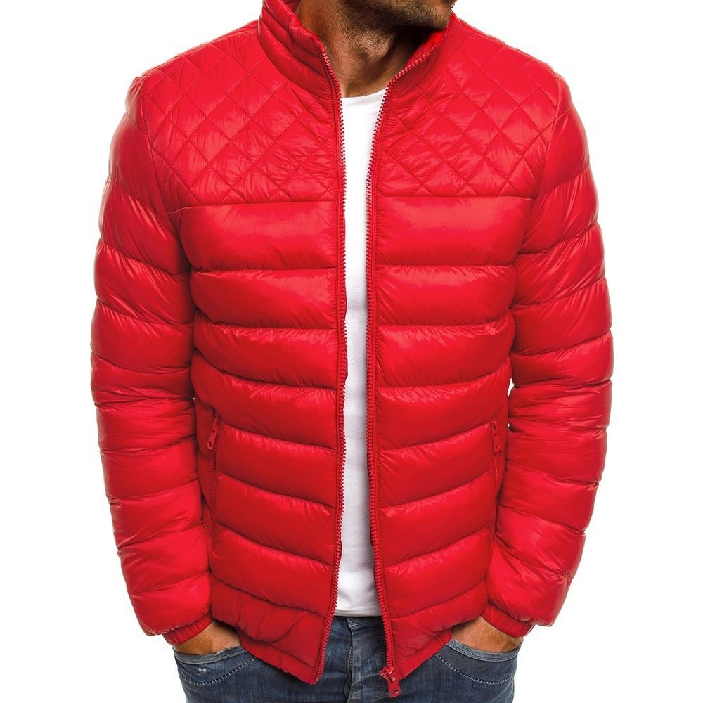 ZOGAA Men Winter Coat Men Clothes Bubble Coat Casual Streetwear 4 Colors Zipper Stand Puffer Jacket  Plus Size3XL Parka Men