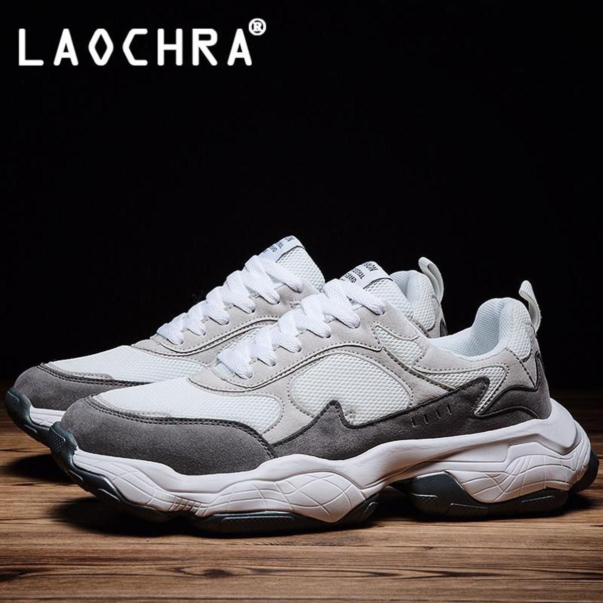 Dad Shoes Casual Sneaker Fashion Trainers Breathable Sneakers No-slip Men r Mesh Lace Up Wear-resistant Casual Shoes