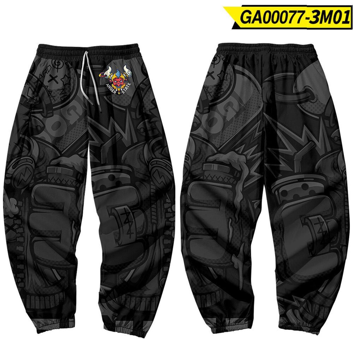 Japanese Style Anime Sweatpants Men Multi Pocket Long Cargo Pant Harajuku Jogger Trousers Streetwear Pants Plus Size 4XL 5XL 6XL