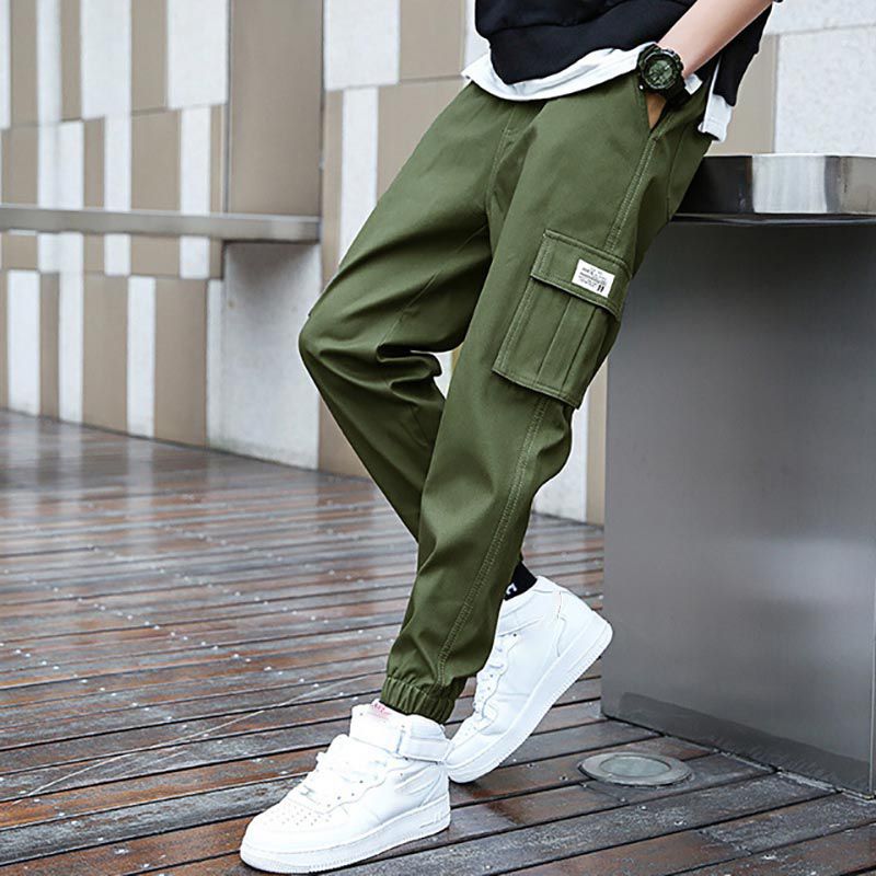 New Spring and Autumn Streetwear Cargo Pants Men's Joggers Casual Pants Kan Fashion Srts Trousers Loose Harem Pants