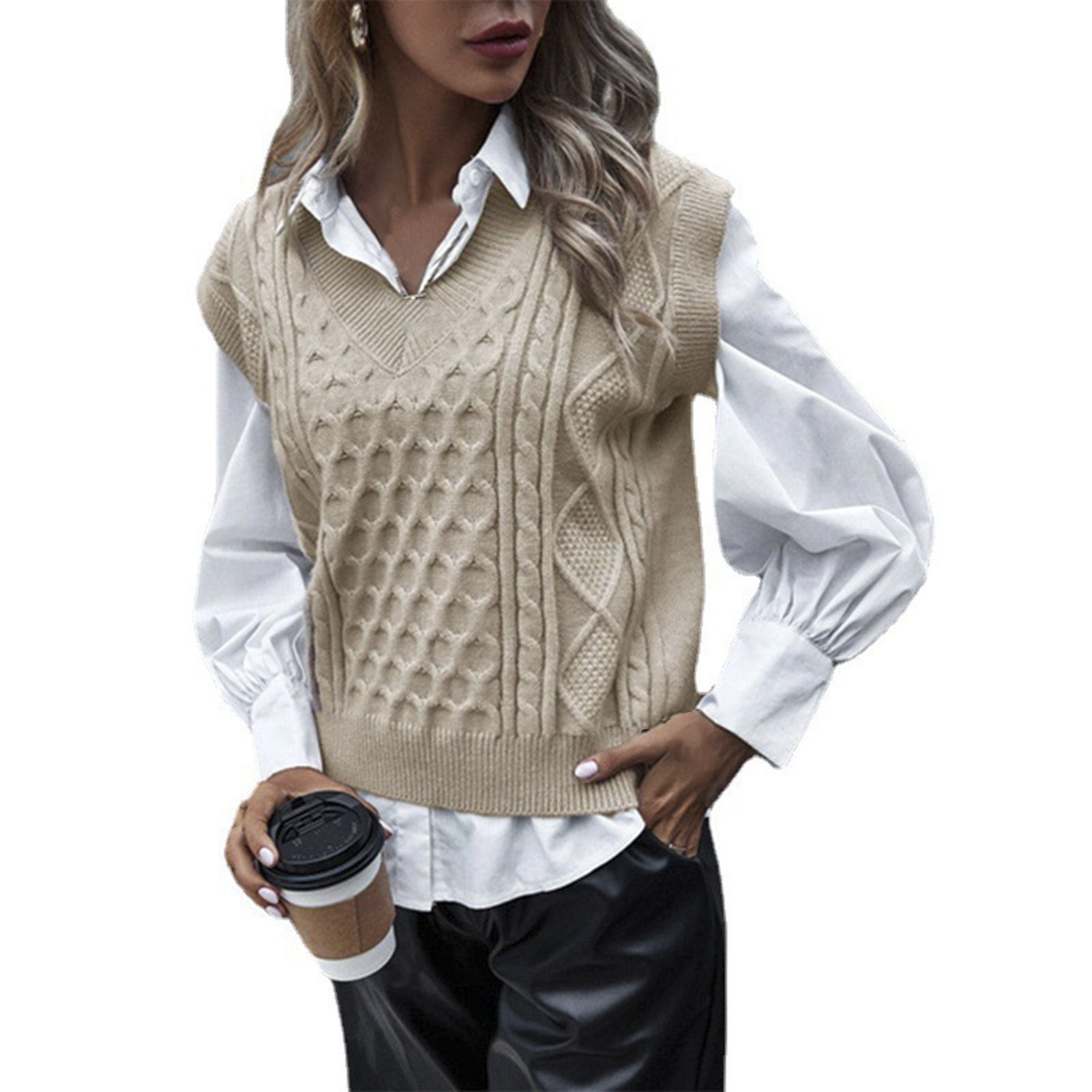 Waistcoat Pullover All Match Lady Waistcoat
