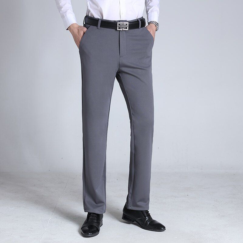 48 50 52 Male Plus Size Trousers High-End Fashion  Business Casual Pants Classic Stretch Loose Straight-Leg Suit Trousers