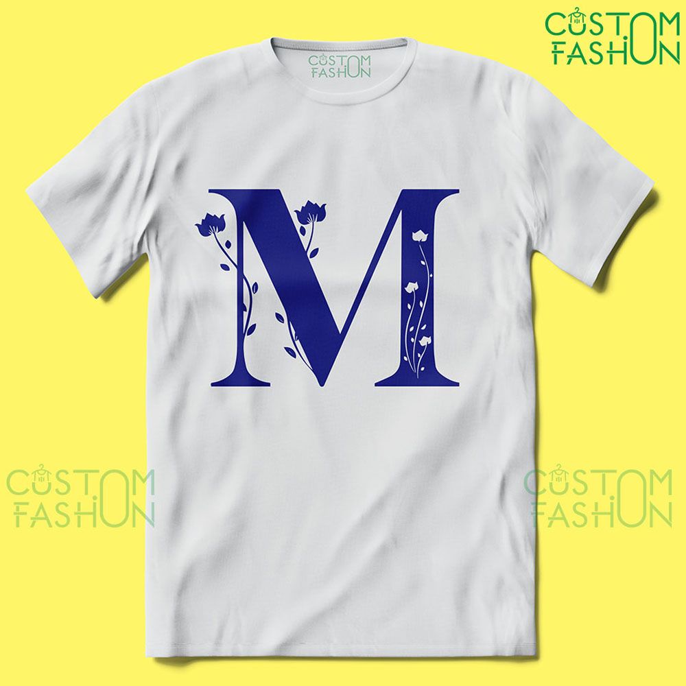 Letter M T-Shirt | M Alphabet T-Shirt - T Shirt For Man