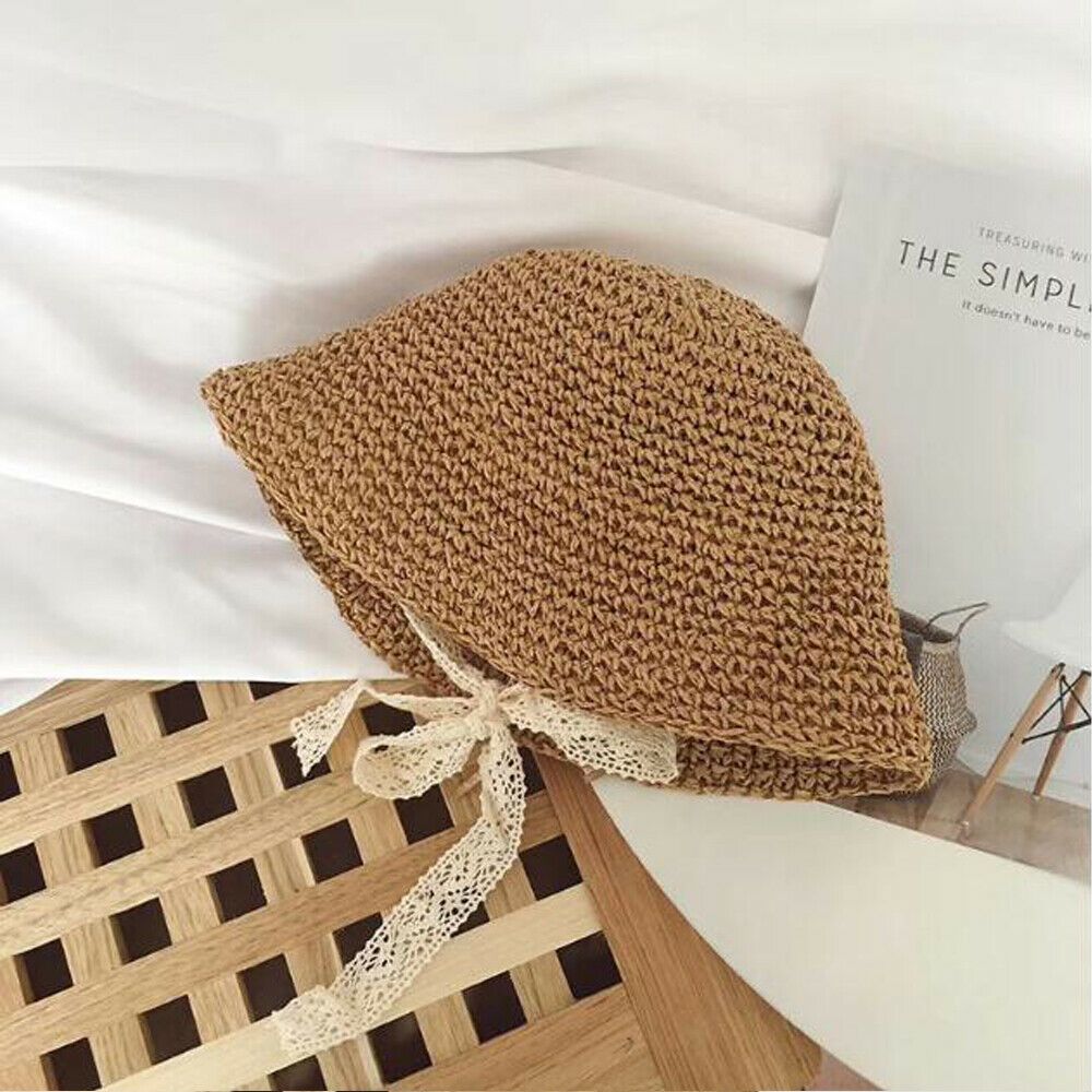 Baby Summer Accessories Newborn Kids Baby Girl Boy Trap Hats Princess Summer Bucket Straw Sun Hat Cap Wholesale Gifts