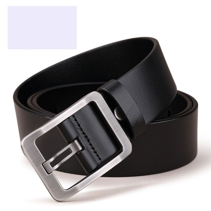 Pin Buckle Men Belt Cow Leather Belt Luxury Strap Male Belts Classic Vintage Men Belt