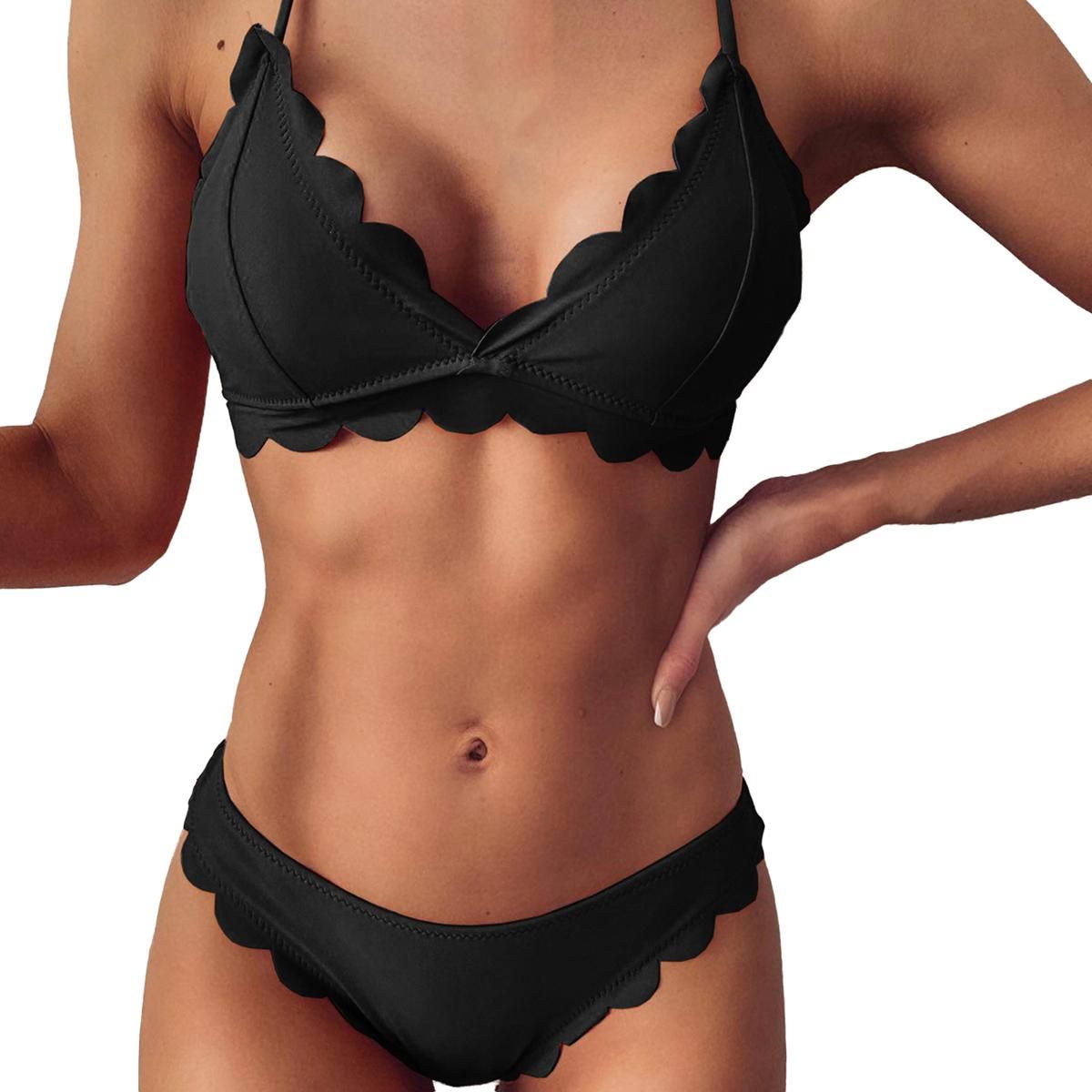 Swimwear Set Padded Whorl Summer Bikini