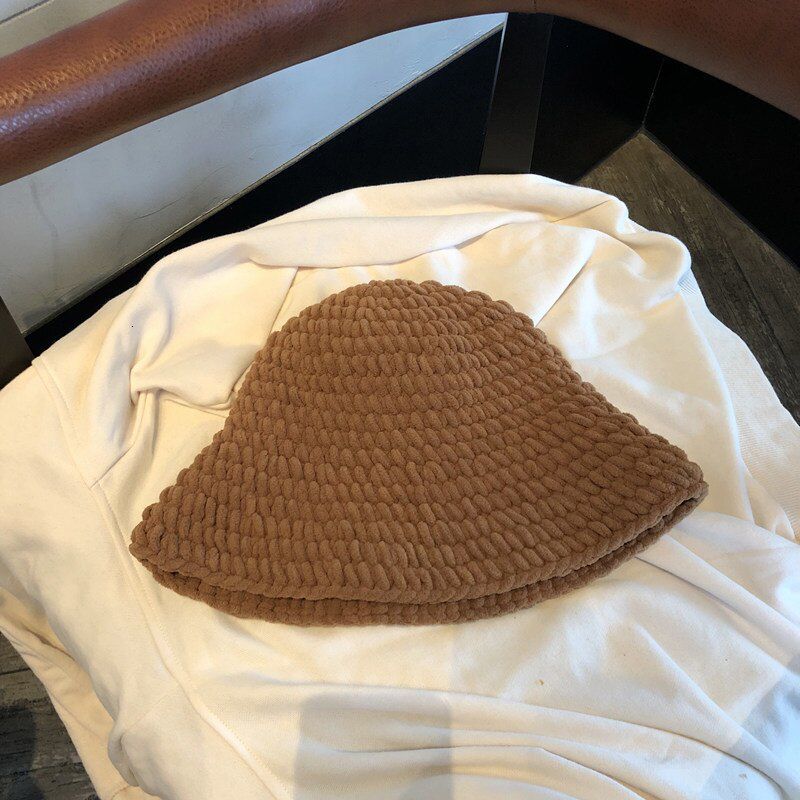 Women Knitting Split Joint Foldable Fishermen Hat Round Dome Fashion All-match Spring Autumn 2020 1H285