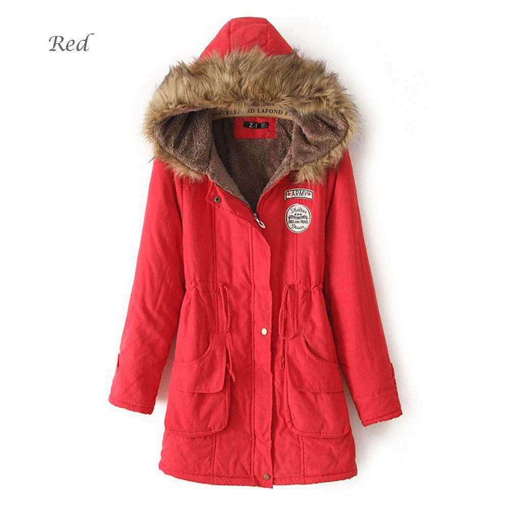 Winter Women\'s Fur Coat Hooded Casual Thick Cotton Warm Jackets Outwear