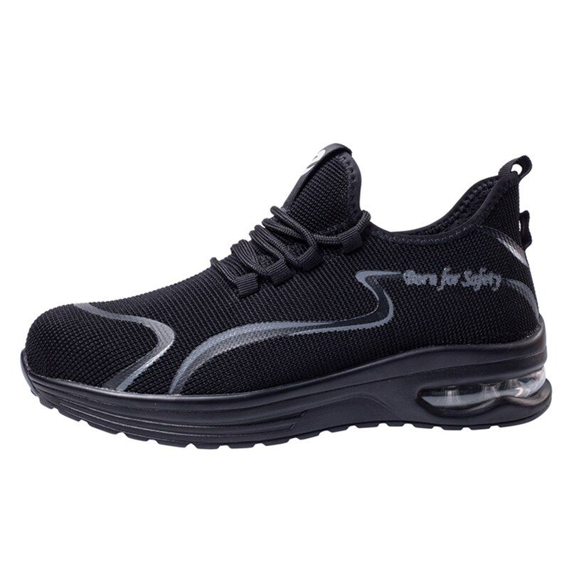 Work Safety Shoes Summer Breathable Men Air Cushion Work Protective Shoes Sneakers Anti-Puncture Work Shoes Male Steel Toe Shoes