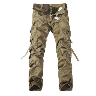 Men's Cargo Pants Casual  Green Bigckets Pant  Overall Male Outdoors High Quality Long Trousers 28-42 Plus