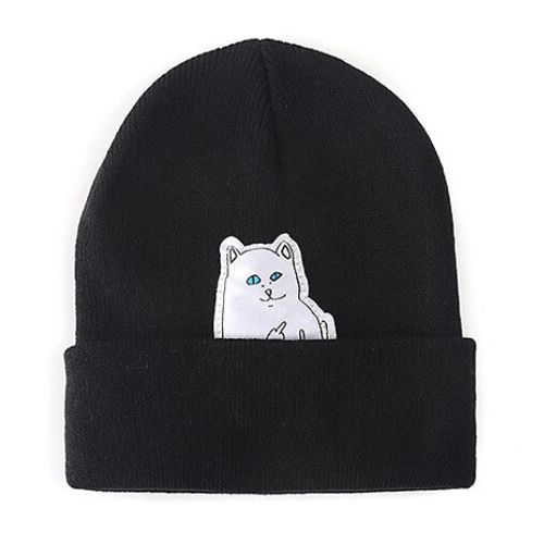 Cat Knit 2019 Beanies Winter Hats for Women Men Knitted Caps Cut Casual Fashion Autumn Warm Skullies Beanie Hats
