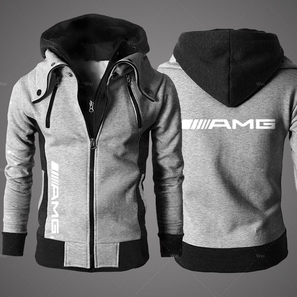 Benz Amg Men's Clothing Outdoor Sweatshirts Casual Male Jackets Fleece Warm Hoodies Quality SportsWear Harajuku Outwear