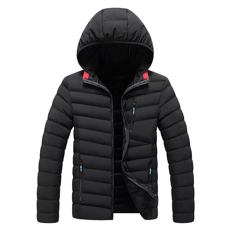 Hooded Cotton Jacket Men's Winter Short Jacket Men Winter Clothes Korean Version of TTrend of Handsome Down Padded Jacket Men