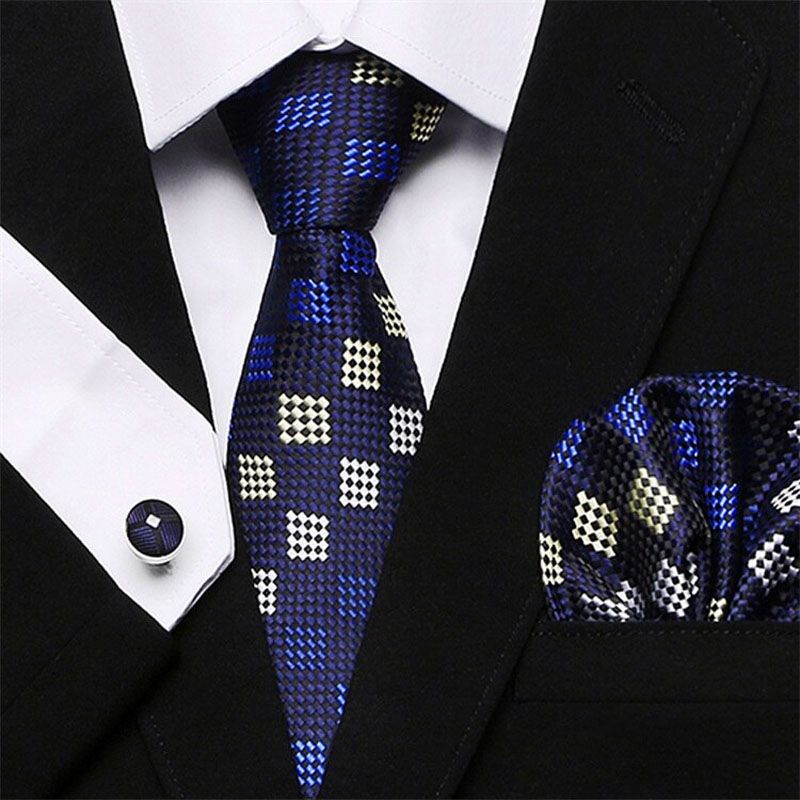 STARL 100% Silk Tie Hanky Cufflinks Sets