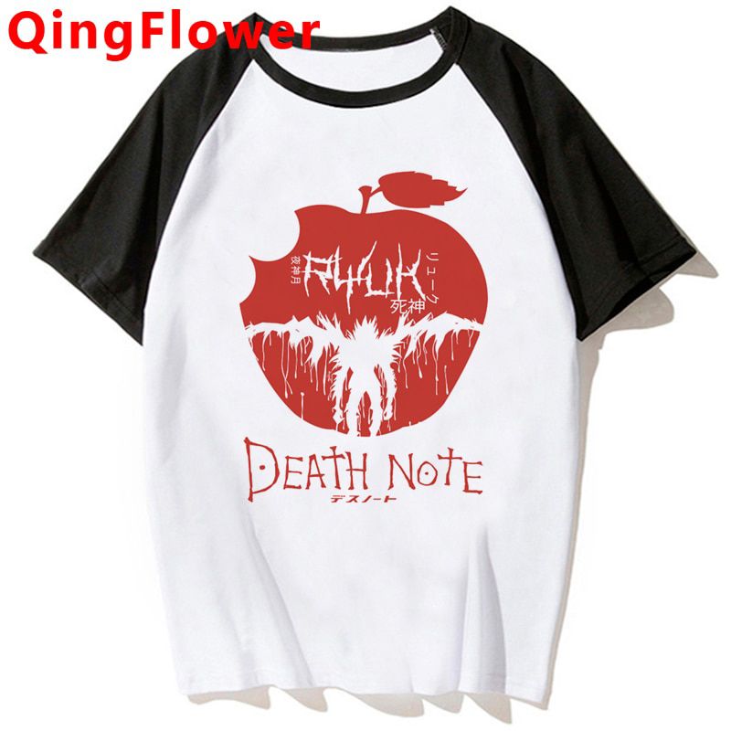 Japanese Anime Death T Shirt Men Kawaii Cartoon Tshirt Bleach Ichigo Graphic Tees Misa Manga Summer Tops Uni Tee Male