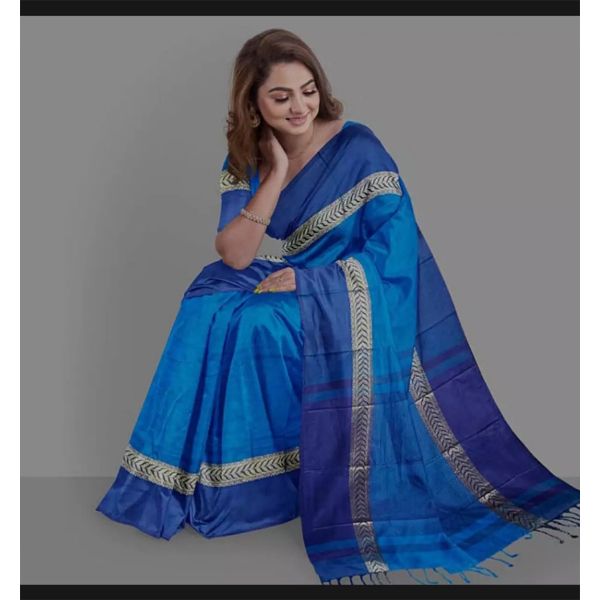 Fashionable Dhansiri Saree for womens-Feroza color