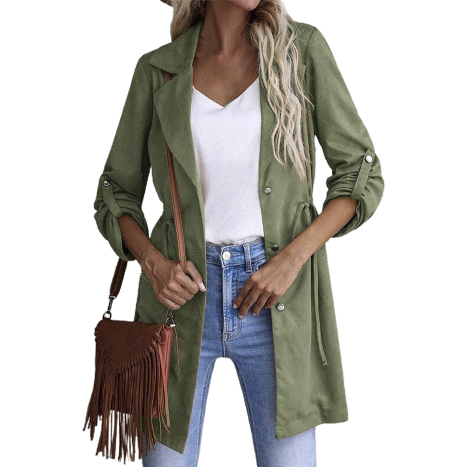 Women Outerwear Attrtive Single ed Women Overcoat