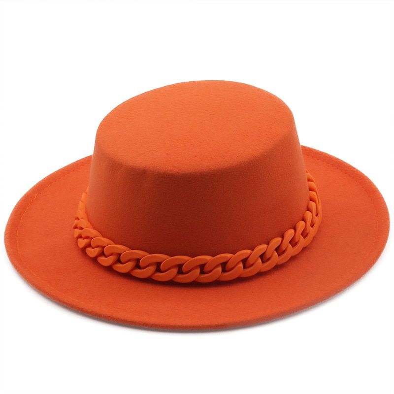 New Women Wool Felt Hats White Wide Brim Fedoras for Wedding Party Church Hats Pie Fedora Hat Floppy Derby Triby Hats Base