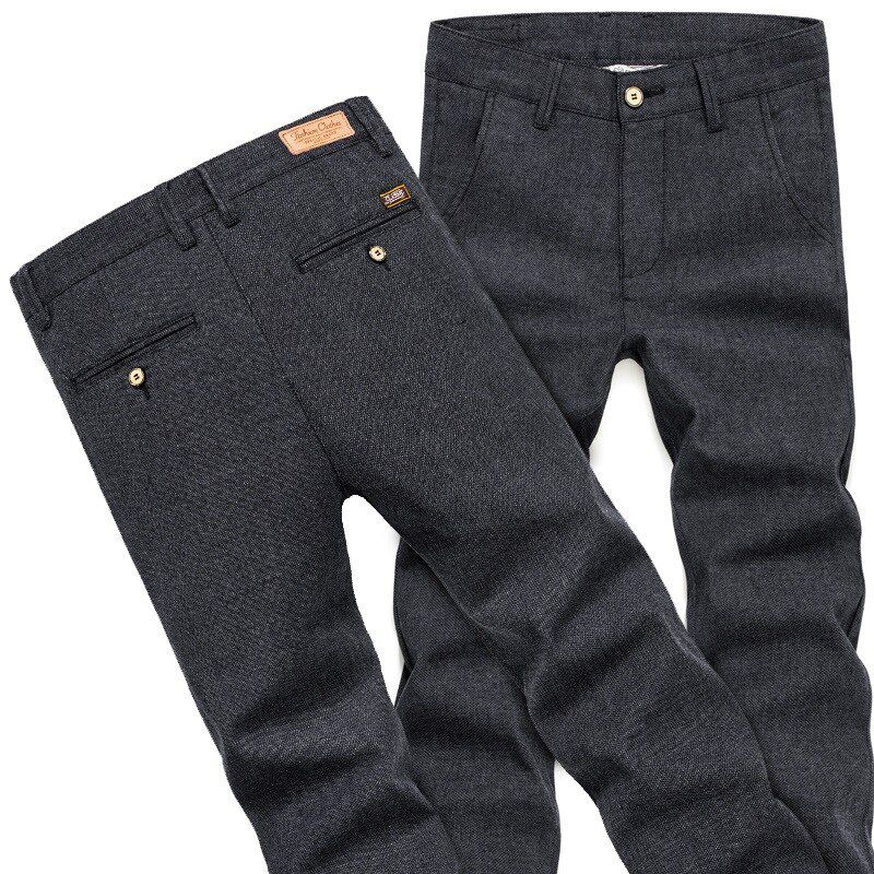 Spring Autumn Winter Classic Men's Casual Pants Trousers Men Casual Pants Business Straight Size 38
