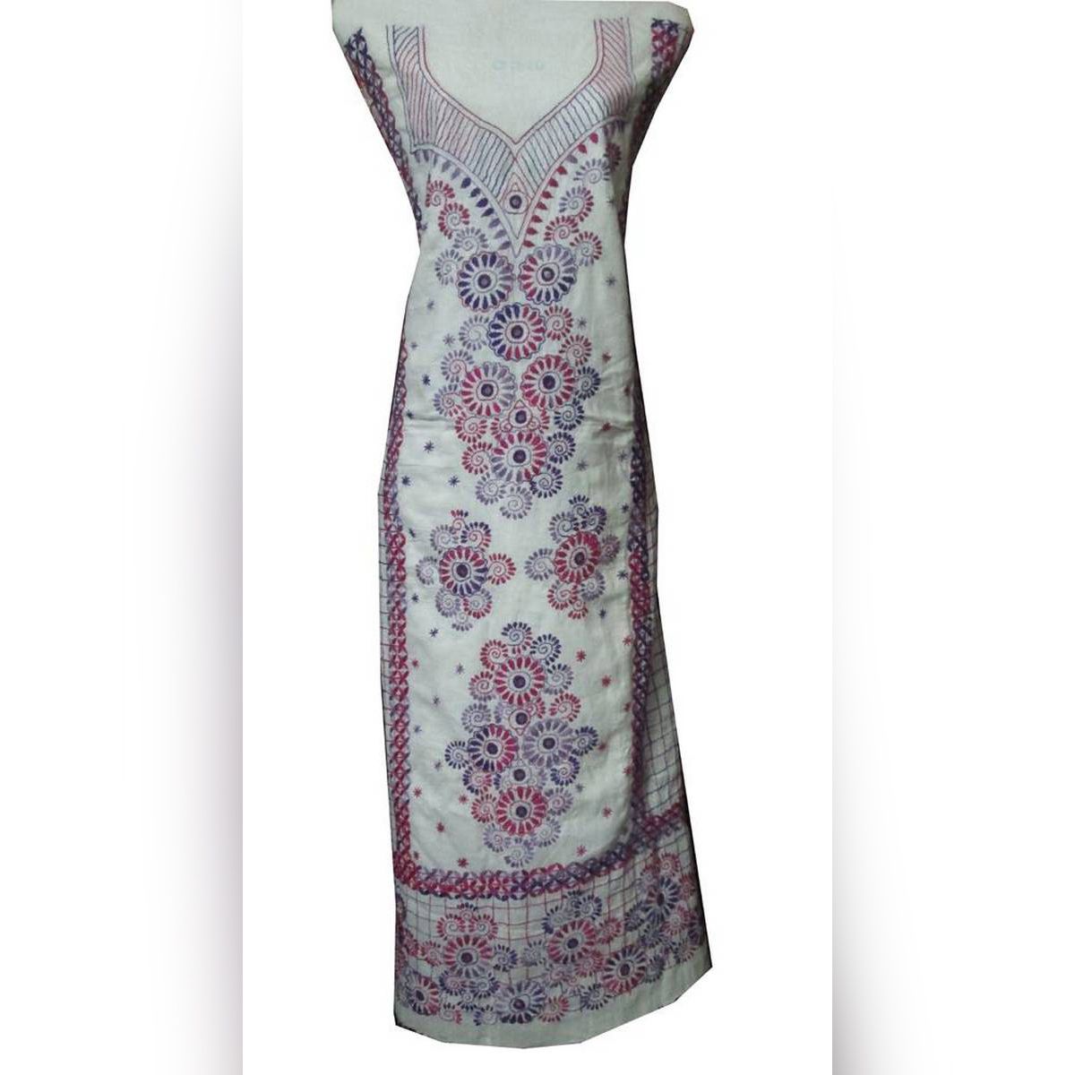 Unstitched Hand embroidery Dress Only One Pcs