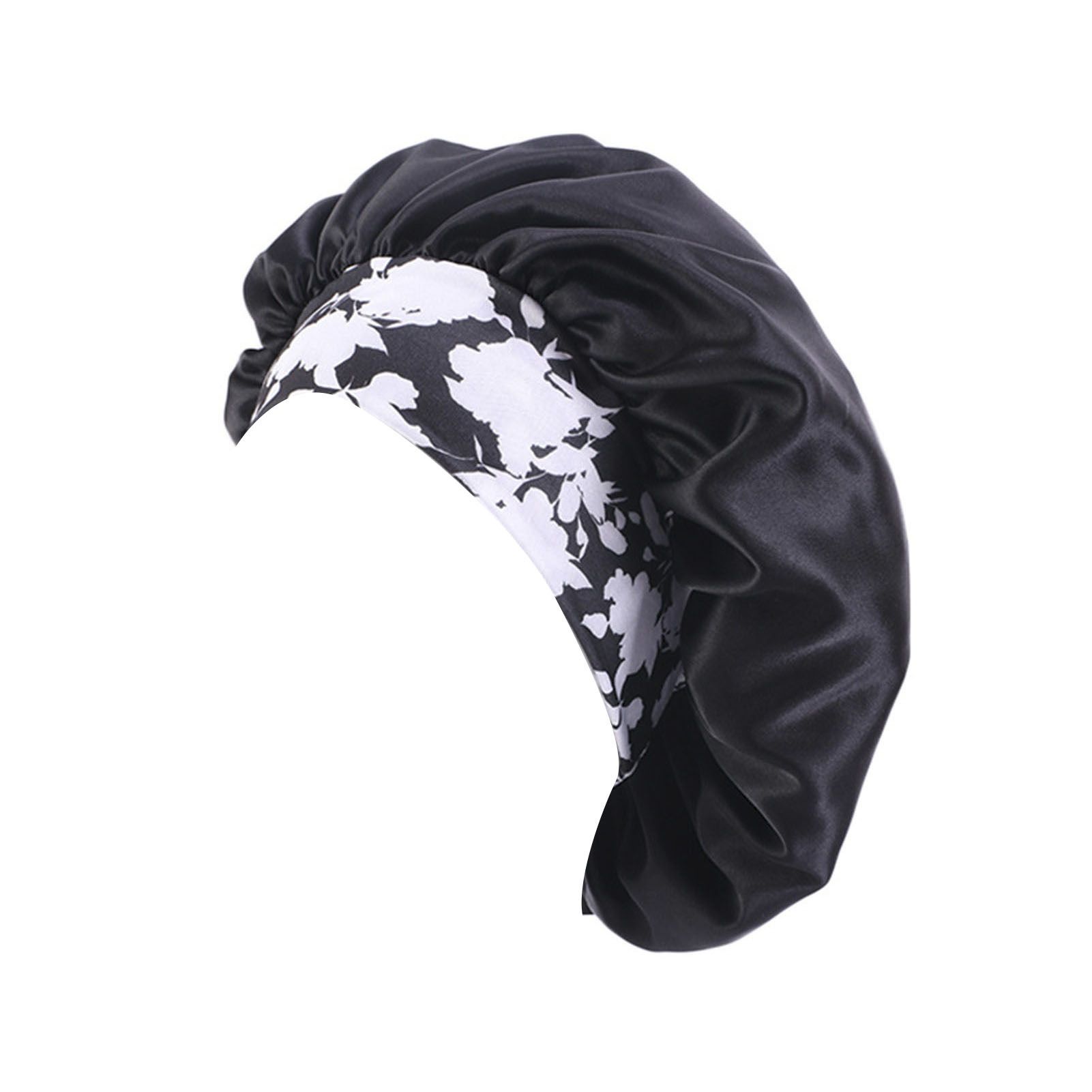 Shower Cap Delicate Design Floral Print Headband Smooth Shower Cap