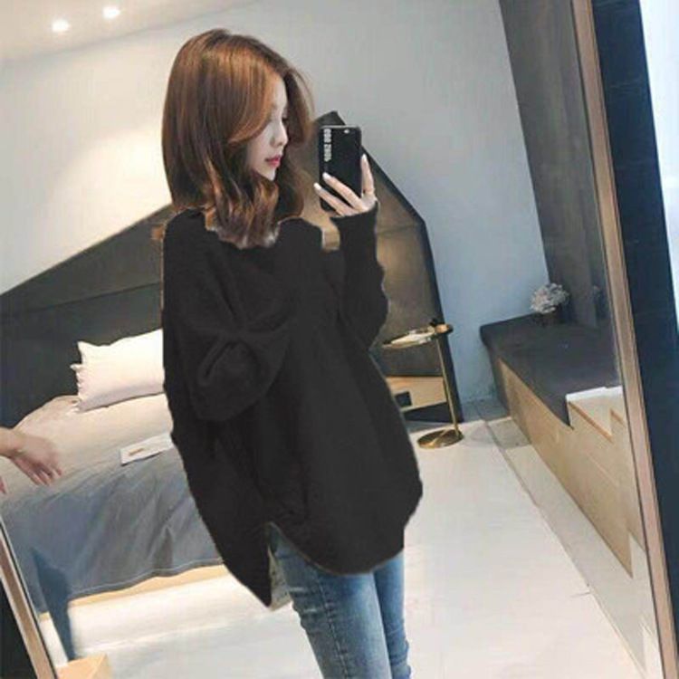 Yfashion Women V Neck Knitting Pullover Sweater Autumn Winter Bottoming Shirt color