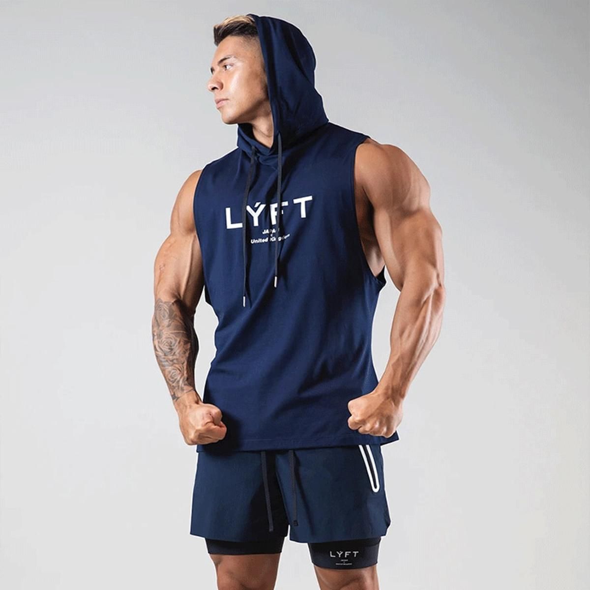 Mens Bodybuilding Hooded TaTop Cotton sleeveless Vest Summer Gyms Fitness Workout Casual Fashion Brand Tops Clothing