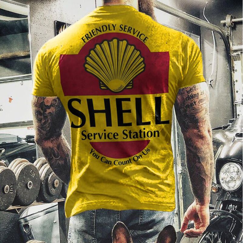 Summer New Personality Casual Printing T-Shirt For Men Oversized Short Sleeved Top Tees  In Europe And America